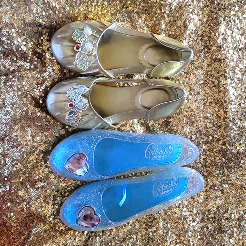 Disney Princess Belle and Cinderella shoes